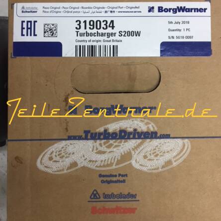 NEW BorgWarner KKK Turbocharger VM Marine 300 KM 02- 319034 318789 35242100F