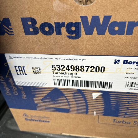NEW BorgWarner Turbocharger Audi 80 RS2 2.2L 034145703D 034145703DX