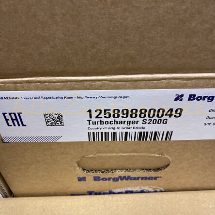 NEW BorgWarner KKK Turbocharger Same Laser 3 12589880049 12589700049
