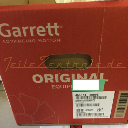 NOUVEAU GARRETT Turbocompresseur John-Deere 1950 AS 466874-0001 466874-0002