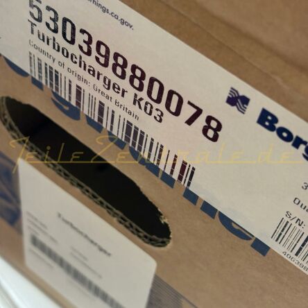 NUOVO BorgWarner KKK Turbocompressore IVECO Passenger 2.3 D 504078436 504154738