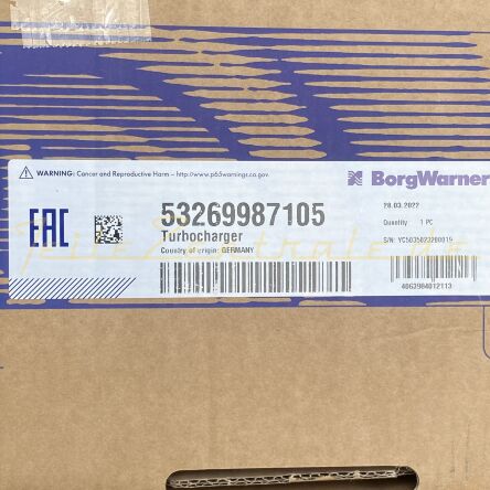 NEW BorgWarner Turbocharger Volvo Ship 3.7L 53269987105 53269887105