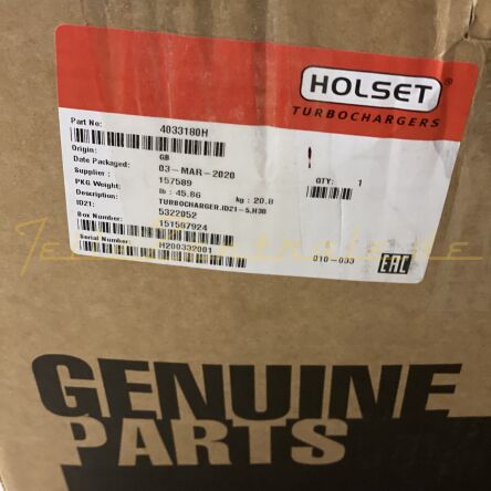 NEW HOLSET Turbocharger Iveco 4033180H