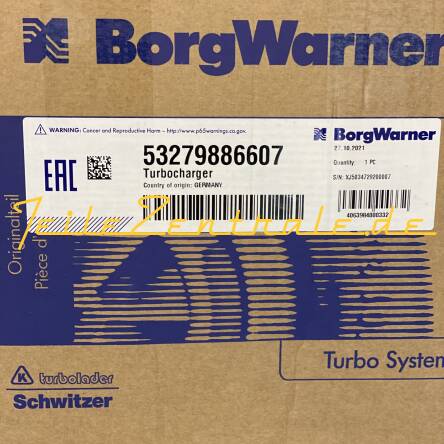 NUOVO BorgWarner KKK Turbocompressore Liebherr 6.6 - 17.2 L 53279716607 53279886607 53279886608 53279706608 5700179