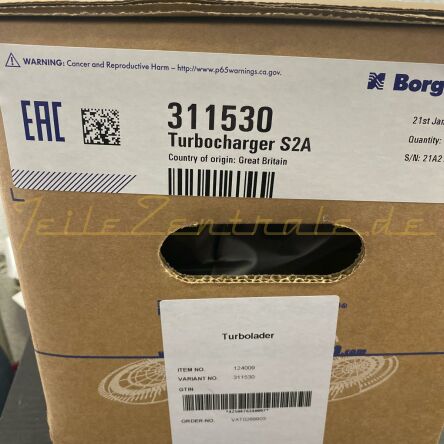 NEUER SCHWITZER Turbolader CASE FENDT Tractor 310335 310448