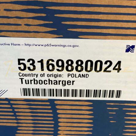 NOUVEAU Turbocompresseur BorgWarner MAN Generator 51091007906